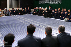 عزاداری شام غریبان حسینی در محضر رهبر انقلاب