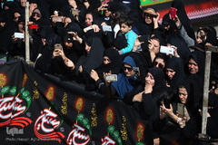 تشییع پیکرهای مطهر دو شهید گمنام دفاع مقدس در شهرک آسمان پایگاه یکم شکاری مهرآباد