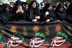 تشییع پیکرهای مطهر دو شهید گمنام دفاع مقدس در شهرک آسمان پایگاه یکم شکاری مهرآباد