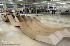 آماده سازی غرفه ایکنا در بیست و سومین نمایشگاه مطبوعات