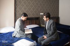 همراه با متسابقان مسابقات قرآن ورزشکاران در محل اسکان
