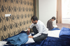 همراه با متسابقان مسابقات قرآن ورزشکاران در محل اسکان
