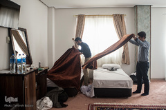 همراه با متسابقان مسابقات قرآن ورزشکاران در محل اسکان
