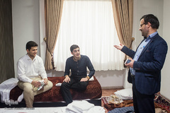 همراه با متسابقان مسابقات قرآن ورزشکاران در محل اسکان
