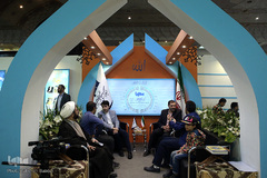 غرفه ایکنا در هشتمین روز نمایگاه مطبوعات