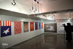 افتتاحیه نمایشگاه پوستر «سقوط شیطان بزرگ»