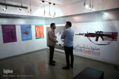 افتتاحیه نمایشگاه پوستر «سقوط شیطان بزرگ»