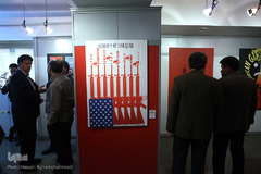 افتتاحیه نمایشگاه پوستر «سقوط شیطان بزرگ»