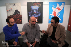 افتتاحیه نمایشگاه پوستر «سقوط شیطان بزرگ»