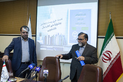 سعید پورعلی، معاون فرهنگی جهاد دانشگاهی- عادل تقوی، رئیس سازمان انتشارات جهاد دانشگاهی 