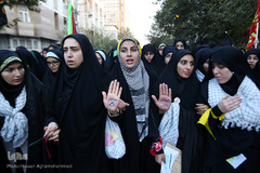 تجدید بیعت دسته‌های عزاداری دانشجویی با رهبر معظم انقلاب