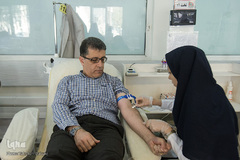 داوطلبان اهدای خون به زلزله زدگان کرمانشاه