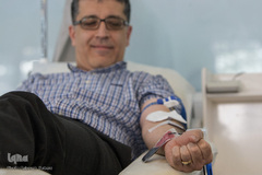 داوطلبان اهدای خون به زلزله زدگان کرمانشاه