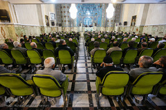 مراسم ترحیم همسر مرحومه استاد مظاهری