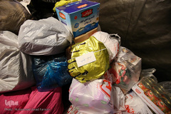 جمع آوری کمک های مردی برای زلزله زدگان 