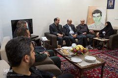 دیدار هفتگی جامعه قرآنی با خانواده طلبه شهید سیدعلی‌اکبر فاطمی نیری
