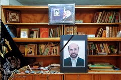 مراسم تشییع پیکر خادم القرآن سیدمهدی فاطمیان