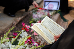 مراسم تشییع پیکر خادم القرآن سیدمهدی فاطمیان