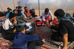 زائران پیاده امام رضا (ع)