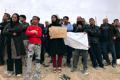 حضور رهبر معظم انقلاب در منطقه زلزله‌زده سرپل ذهاب