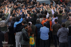 حضور رهبر معظم انقلاب در منطقه زلزله‌زده سرپل ذهاب