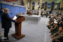 دیدار هزاران نفر از بسیجیان سراسر کشور با رهبر معظم انقلاب