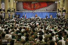 دیدار هزاران نفر از بسیجیان سراسر کشور با رهبر معظم انقلاب