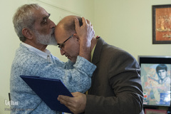 دیدار جامعه قرآنی با خانواده شهید محمود ریاحی
