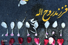 مراسم غبارروبی مزار شهداء بهشت زهرای تهران در هفته بسیج