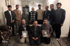 دیدار نمایندگان جامعه قرآنی با خانواده شهیدان سلیمانی