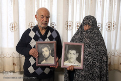 پدر و مادر شهیدان عباس و جواد سلیمانی