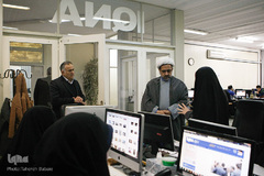 بازدید حجت الاسلام مهدی شیخ، عضو کمیسیون فرهنگی مجلس از ایکنا