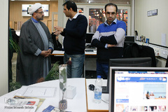 بازدید حجت الاسلام مهدی شیخ، عضو کمیسیون فرهنگی مجلس از ایکنا