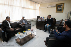 بازدید حجت الاسلام مهدی شیخ، عضو کمیسیون فرهنگی مجلس از ایکنا