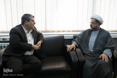 بازدید حجت الاسلام مهدی شیخ، عضو کمیسیون فرهنگی مجلس از ایکنا