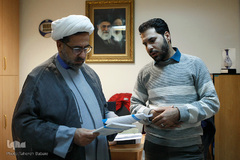 بازدید حجت الاسلام مهدی شیخ، عضو کمیسیون فرهنگی مجلس از ایکنا