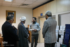 بازدید حجت الاسلام مهدی شیخ، عضو کمیسیون فرهنگی مجلس از ایکنا