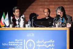 مجید رضاییان، عباس کوثری و علیرضا بهرامی در برنامه ده روز با عکاسان ایران مشاهده می شوند.