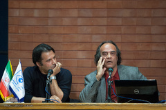 سیف‌الله صمدیان و ساتیار امامی در نشست فیلم مستند شرح یک عکس