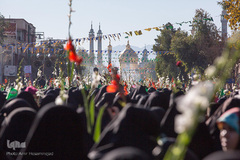 استقبال نمادین از کاروان حضرت معصومه(س) در قم