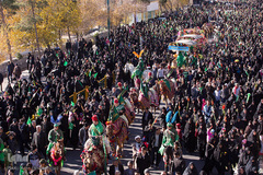 استقبال نمادین از کاروان حضرت معصومه(س) در قم