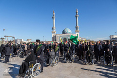 استقبال نمادین از کاروان حضرت معصومه(س) در قم