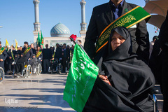 استقبال نمادین از کاروان حضرت معصومه(س) در قم