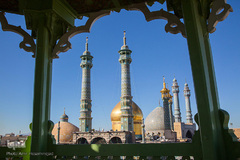 استقبال نمادین از کاروان حضرت معصومه(س) در قم