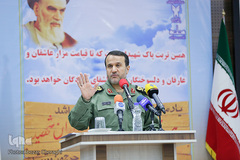 سردار بهمن کارگر، رییس بنیاد حفظ ارزش های دفاع مقدس در همایش فرهنگی راویان دفاع مقدس