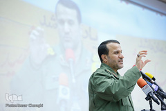 سردار بهمن کارگر، رییس بنیاد حفظ ارزش های دفاع مقدس در همایش فرهنگی راویان دفاع مقدس