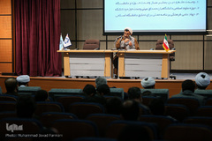 حجت الاسلام خسروپناه رئیس موسسه پژوهشی حکمت و فلسفه در همایش وحدت حوزه و دانشگاه از سخن تا عمل
