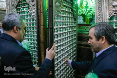 آیین غبارروبی ضریح نورانی حضرت عبدالعظیم حسنی(ع)