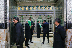 آیین غبارروبی ضریح نورانی حضرت عبدالعظیم حسنی(ع)