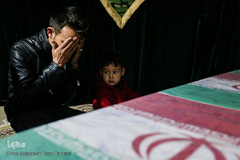 وداع با شهید محمد اکبر ابراهیمی مدافع حرم  تیپ فاطمیون